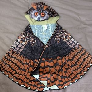 Magic Cabin Kids Hooded Owl Wings - Great Horn